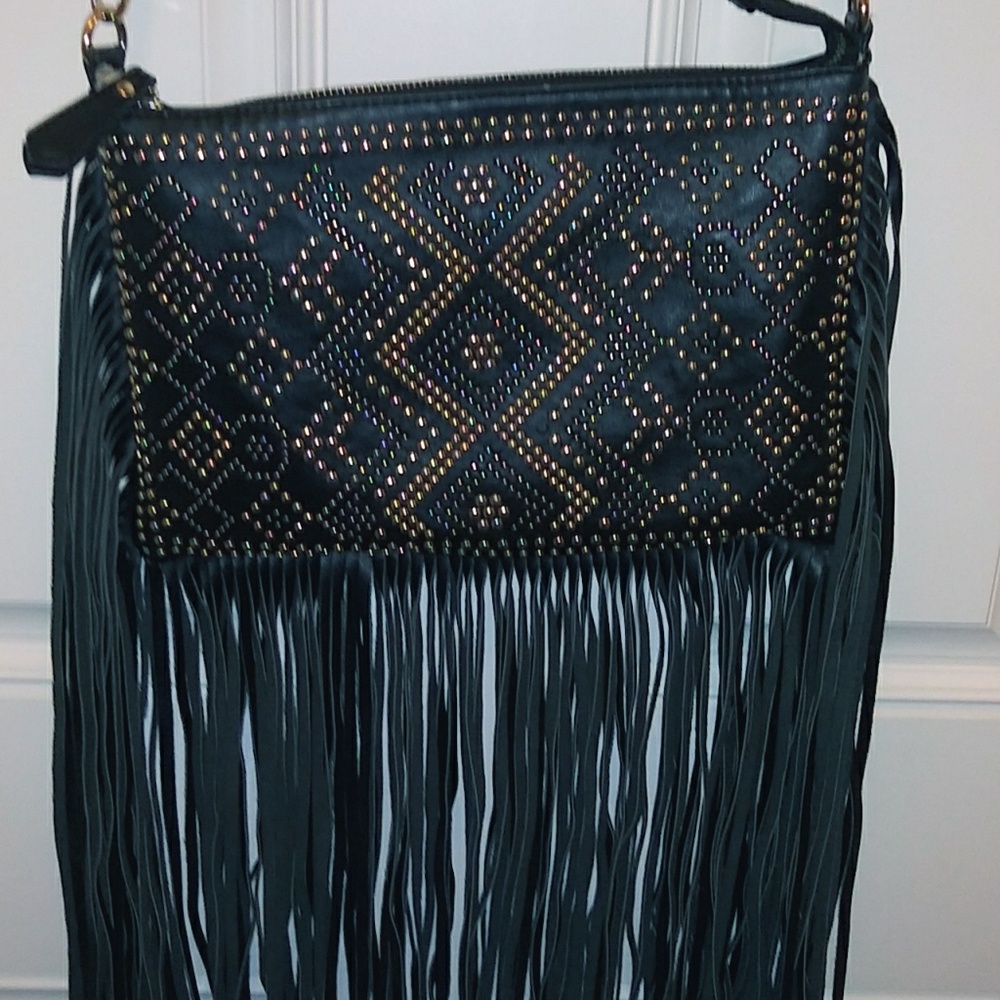 Fringe Studded Purse